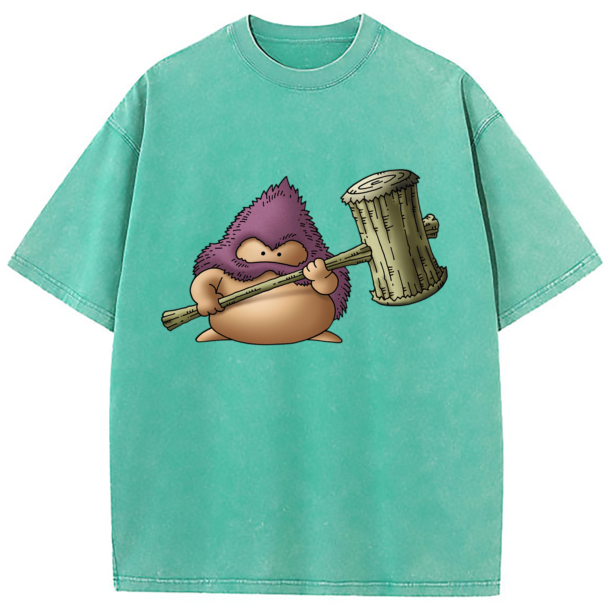 （画像用） ドラゴンクエスト Doragon Kuesuto Dragon Quest 綿100% ヴィンテージ風 半袖Tシャツ（フロントプリント）